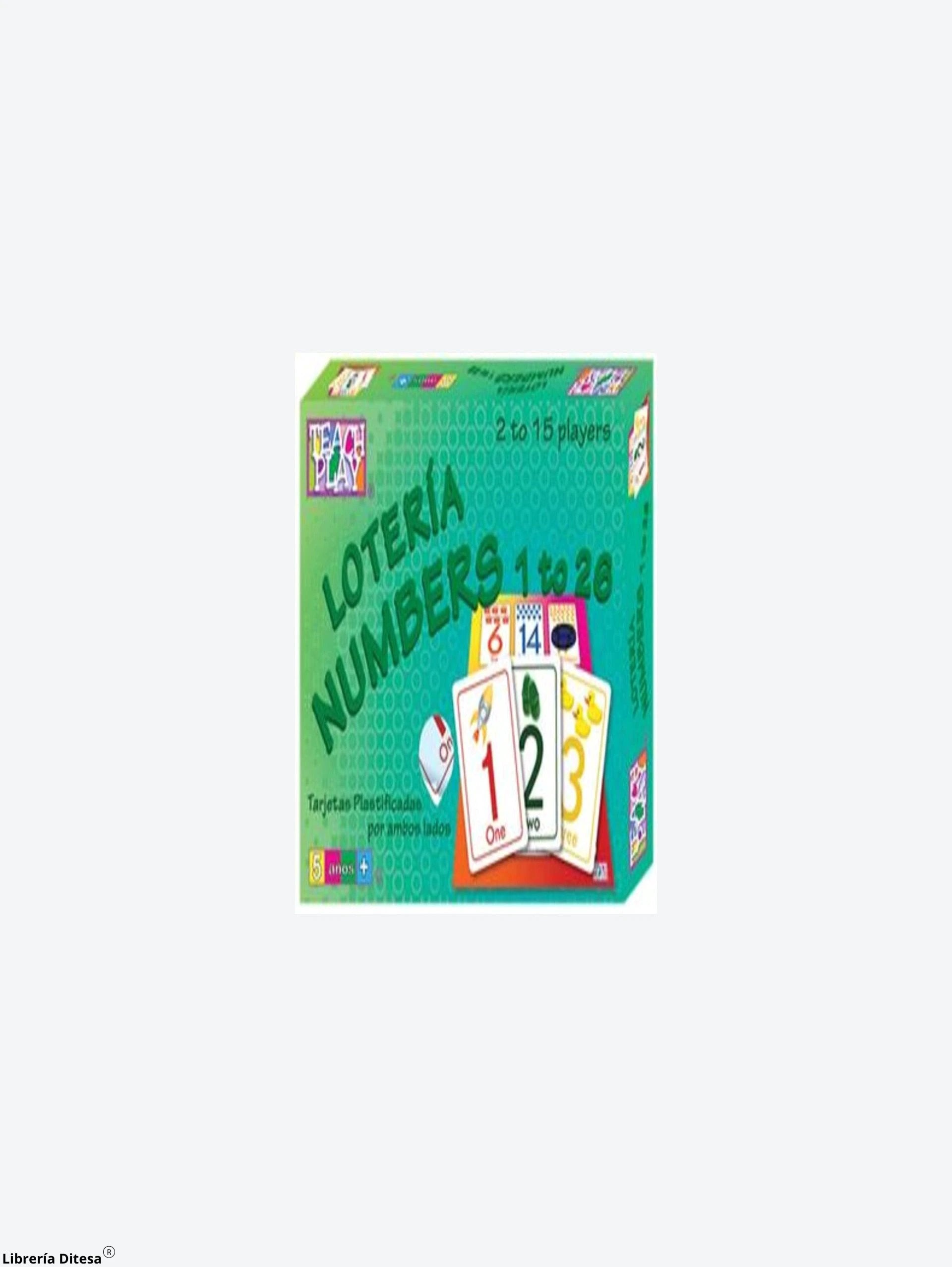 Loteria Numbers 1 To 26 by Teach Play