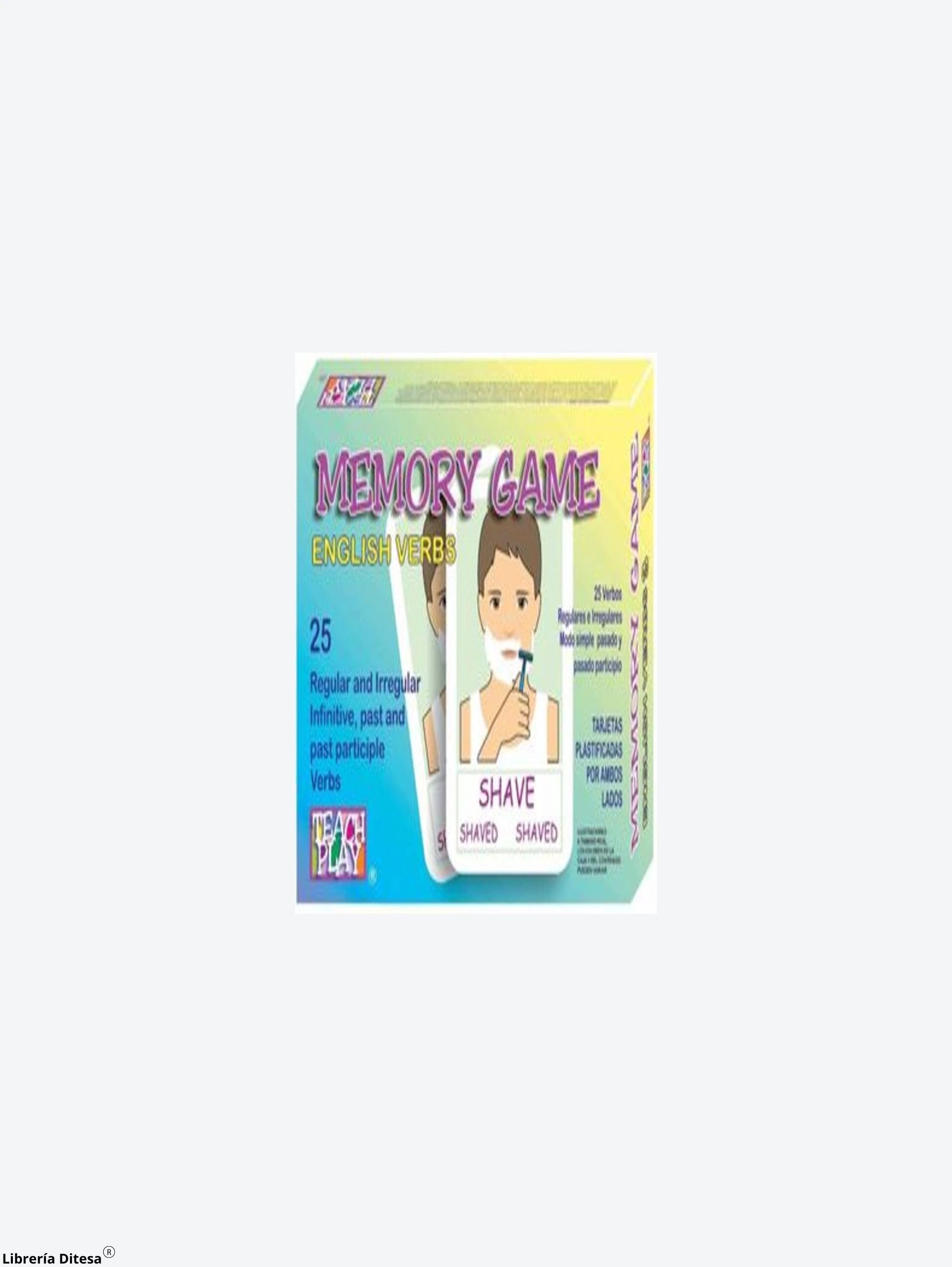 Memorama Game English Verbs 3 by Teach Play