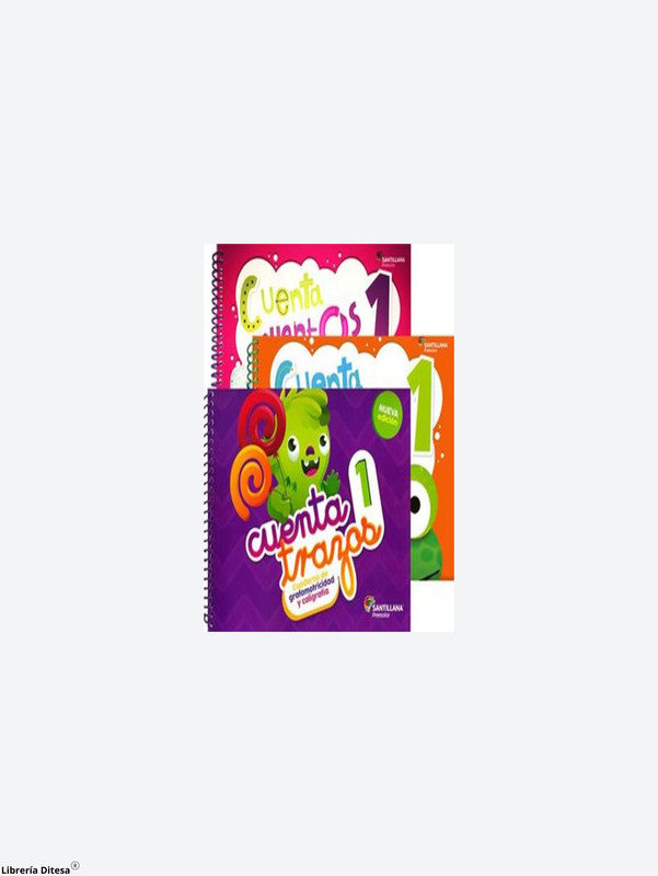 Pack Cuenta Trazos, Cuenta Cuentos Lect Escritura, Cuenta Cuentas Mate 1. Ed17