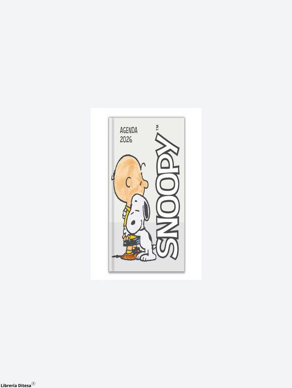 Agenda 2026 Snoppy Gris (Pocket Pd)