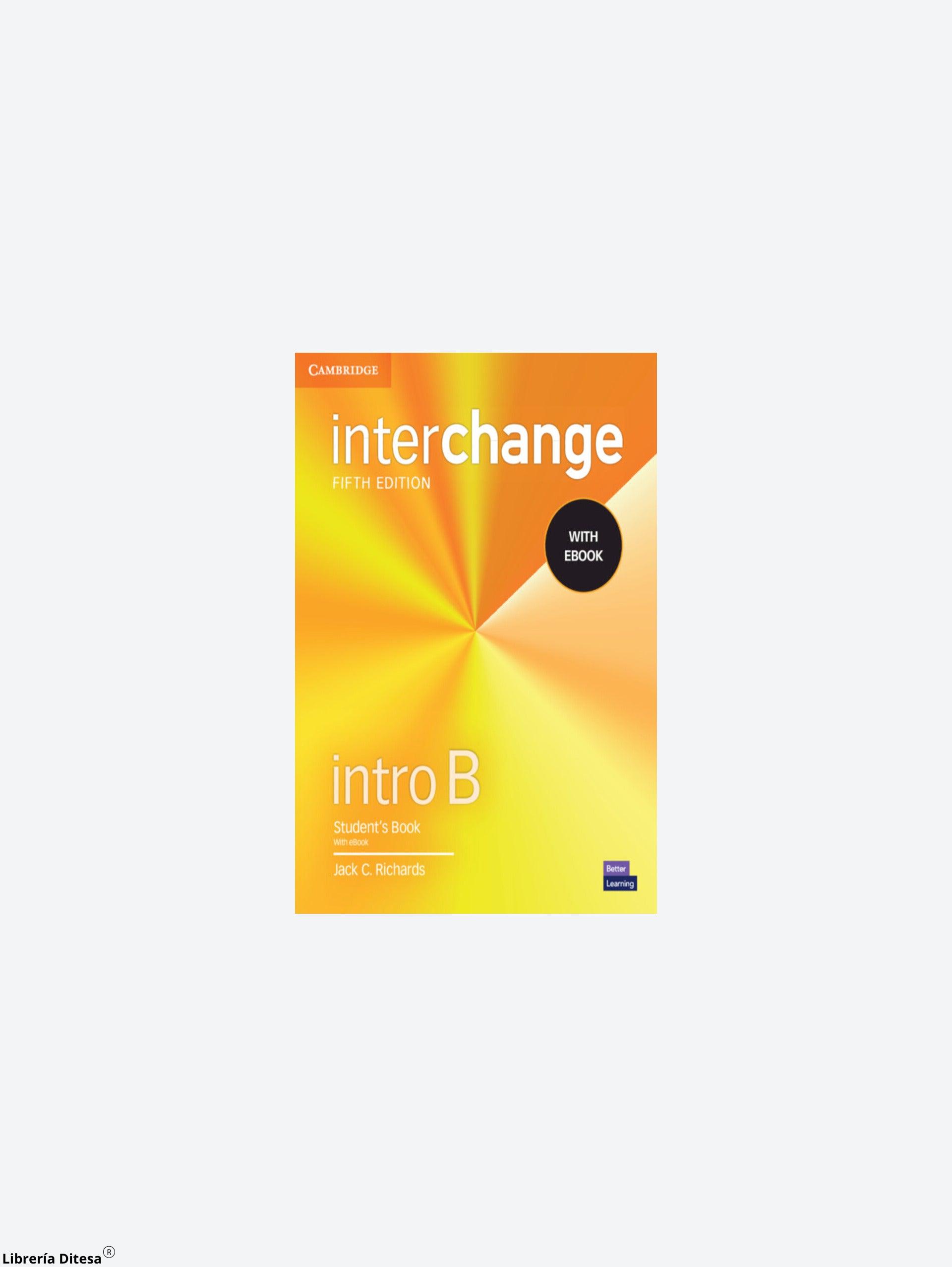 Interchange Intro Split B Student´S Book With Ebook - 5Th Ed - Librería Ditesa