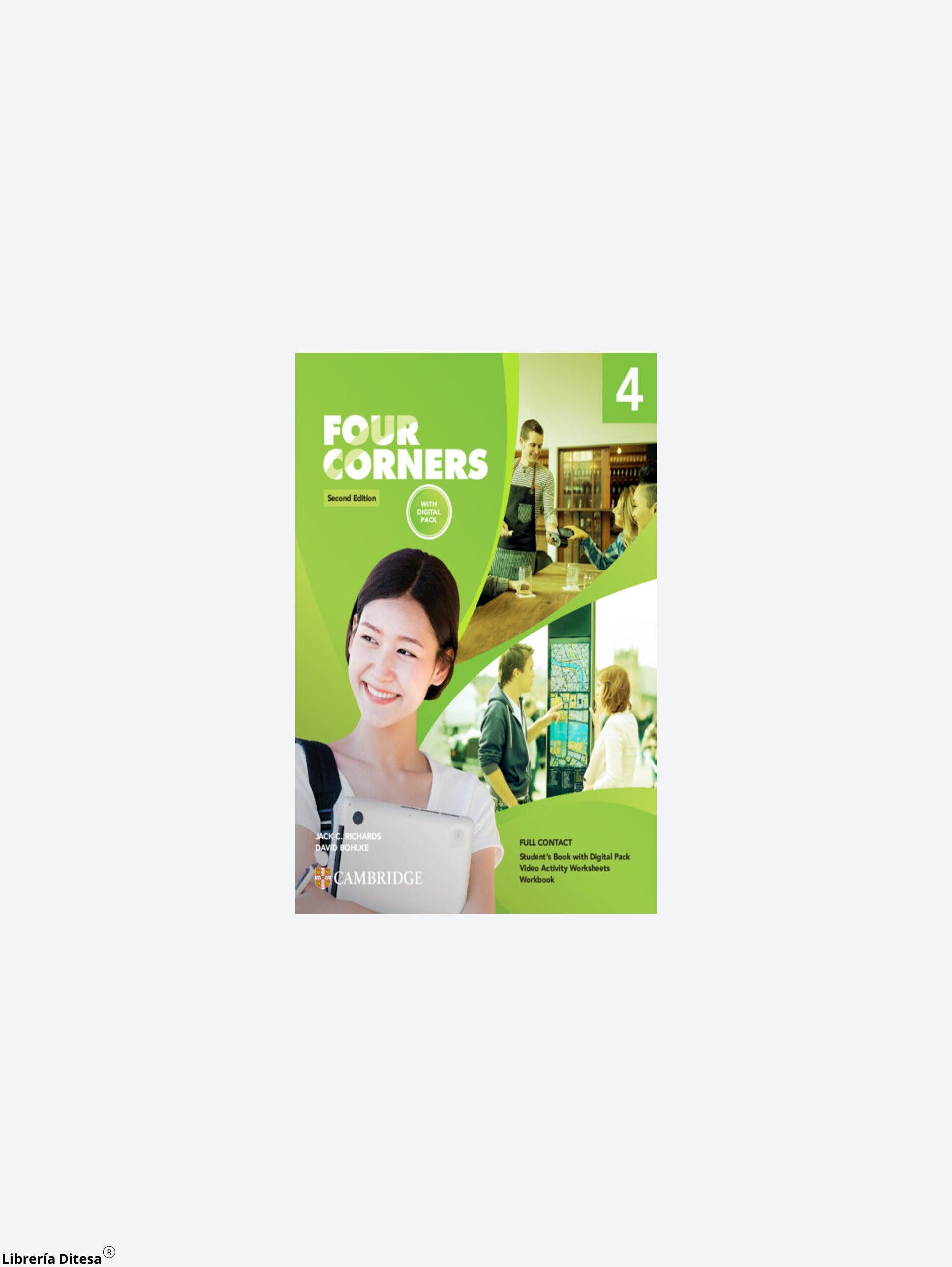 Four Corners 2Ed Full Contact With Digital Pack Level 4 - Librería Ditesa