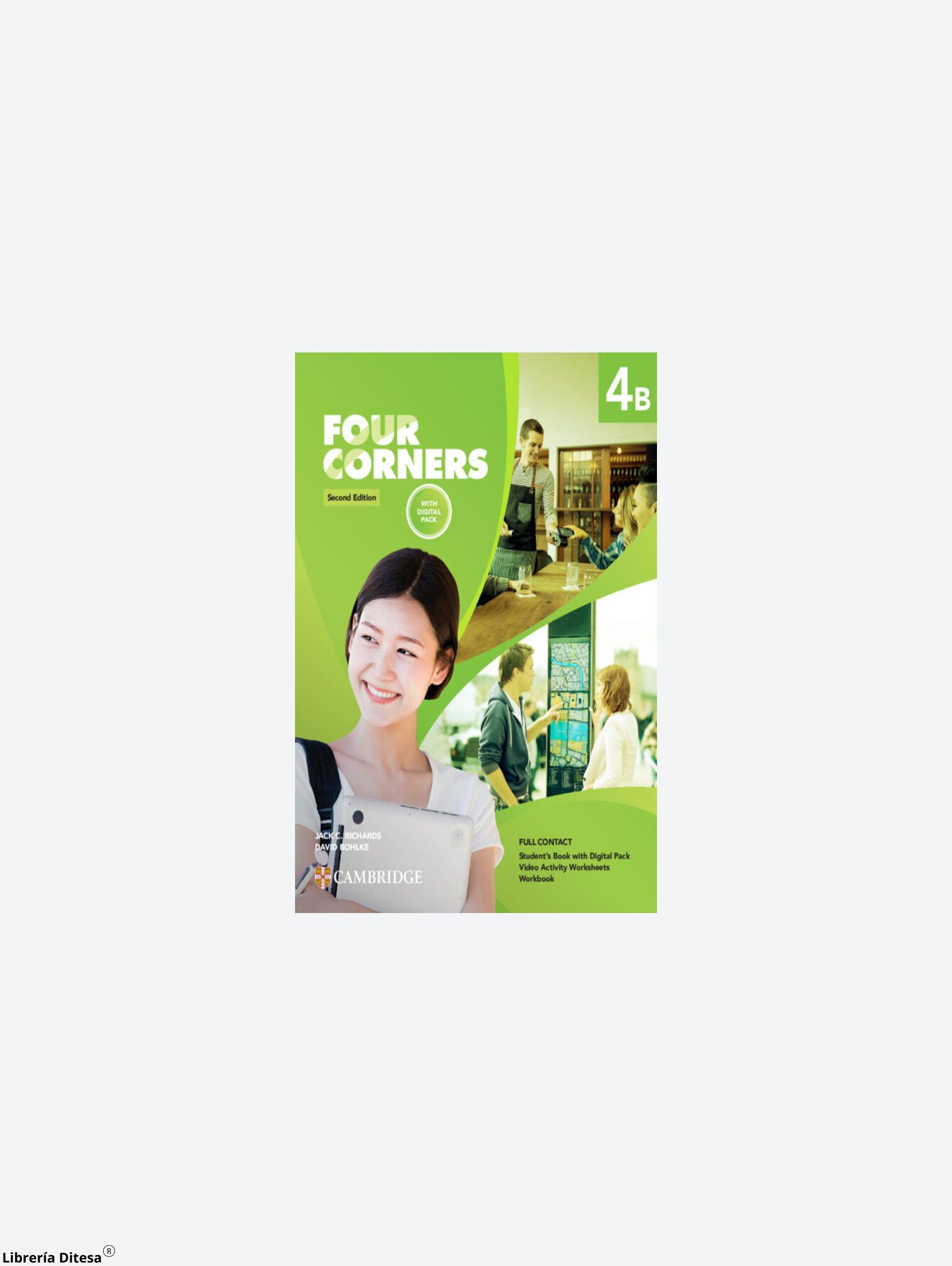 Four Corners 2Ed Full Contact With Digital Pack Level 4B - Librería Ditesa