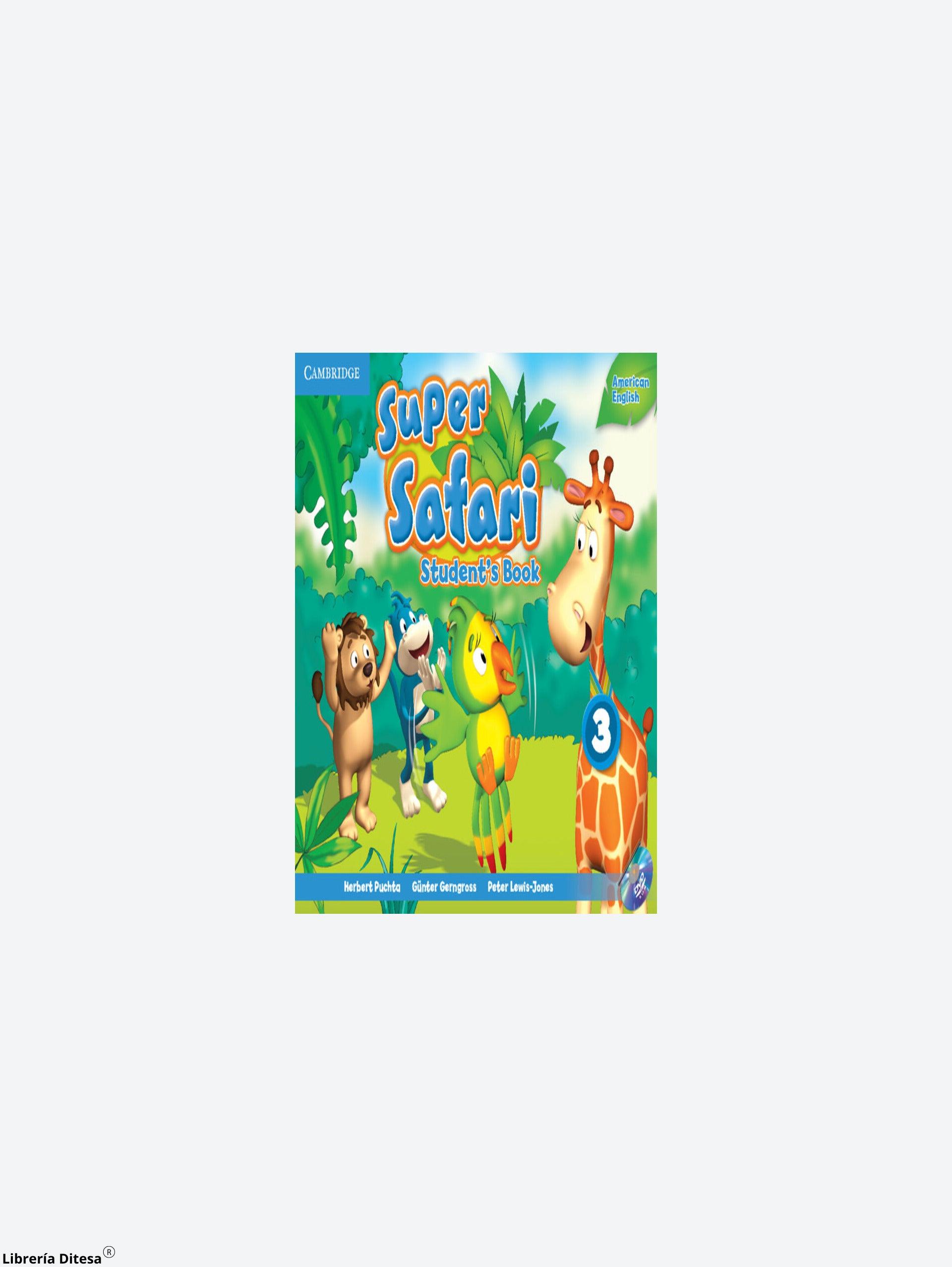 American English Super Safari Student'S Book With Dvd-Rom 3 - Librería Ditesa