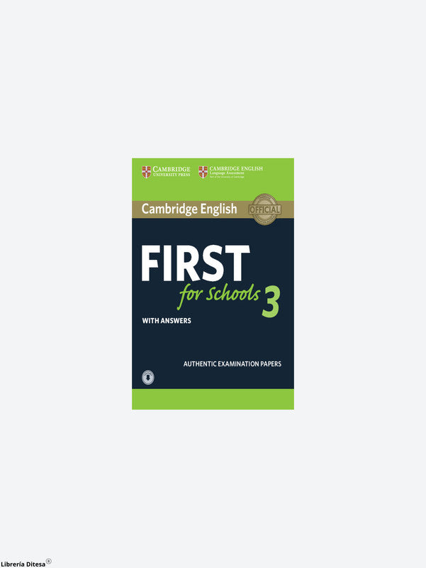 Cambridge English First For Schools Student's Book With Answers With Audio 3