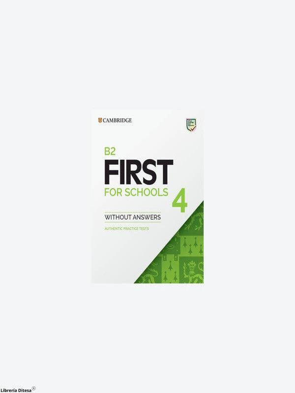 Cambridge B2 First For Schools Libro Estudiante 4 – Librería Ditesa