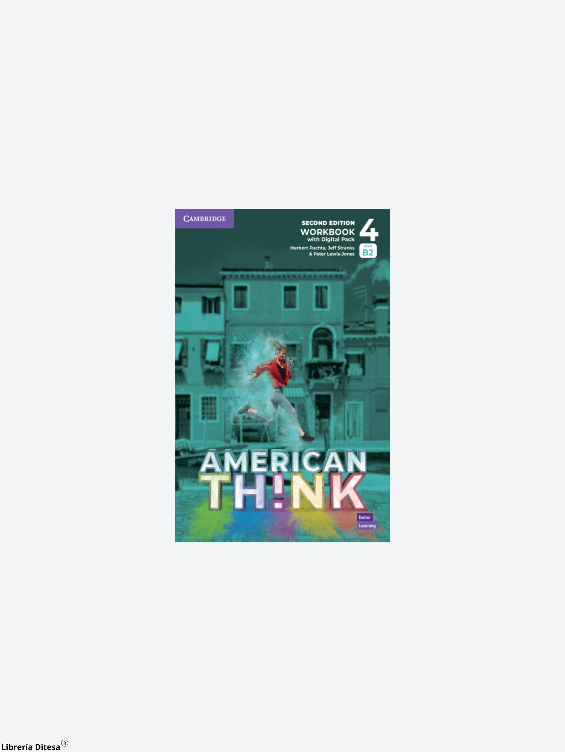 American English Think 2Ed Workbook With Digital Pack Level 4 - Librería Ditesa