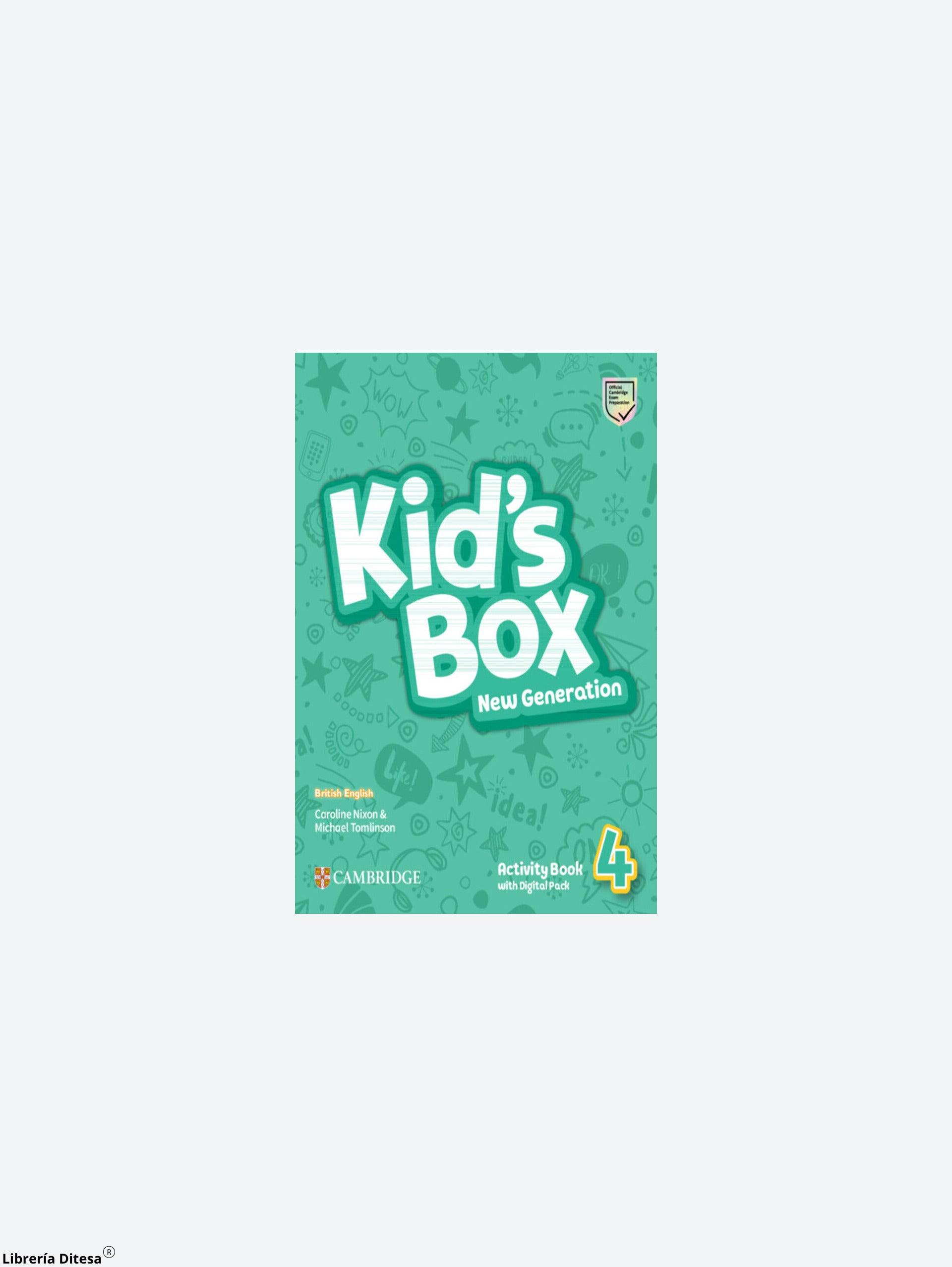 Kid'S Box Level 4 Activity Book With Digital Pack British English - Librería Ditesa