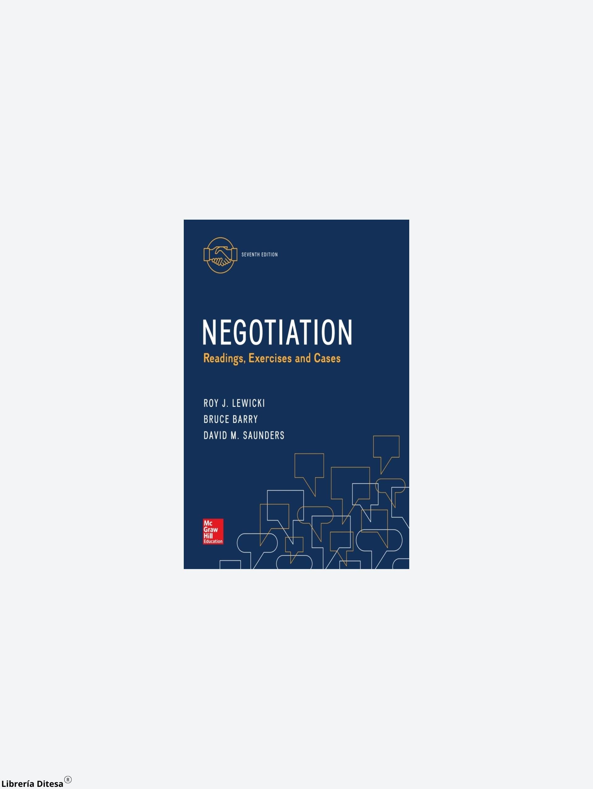 Negotiation Reading Exercs And Cases - Librería Ditesa