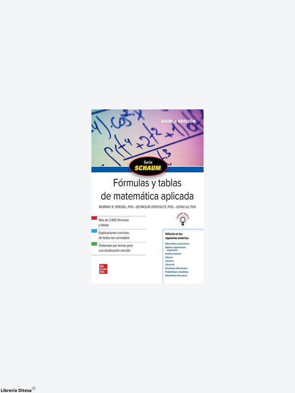 Formulas Schaum Schaum Formulas Y Tablas De Matematica Aplicada - Mcgraw Hill ...