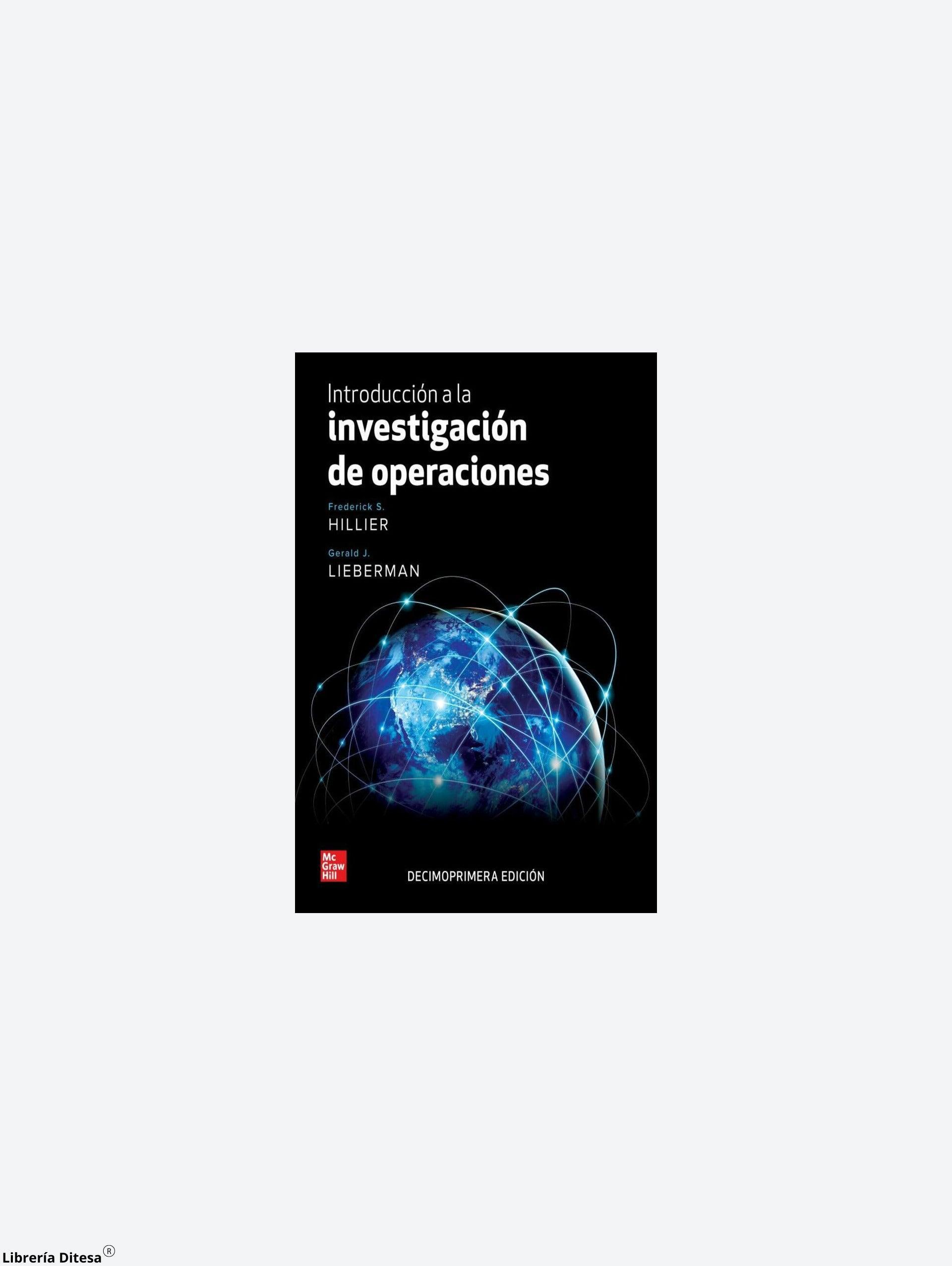 Introduccion A La Investigacion De Operaciones - Librería Ditesa