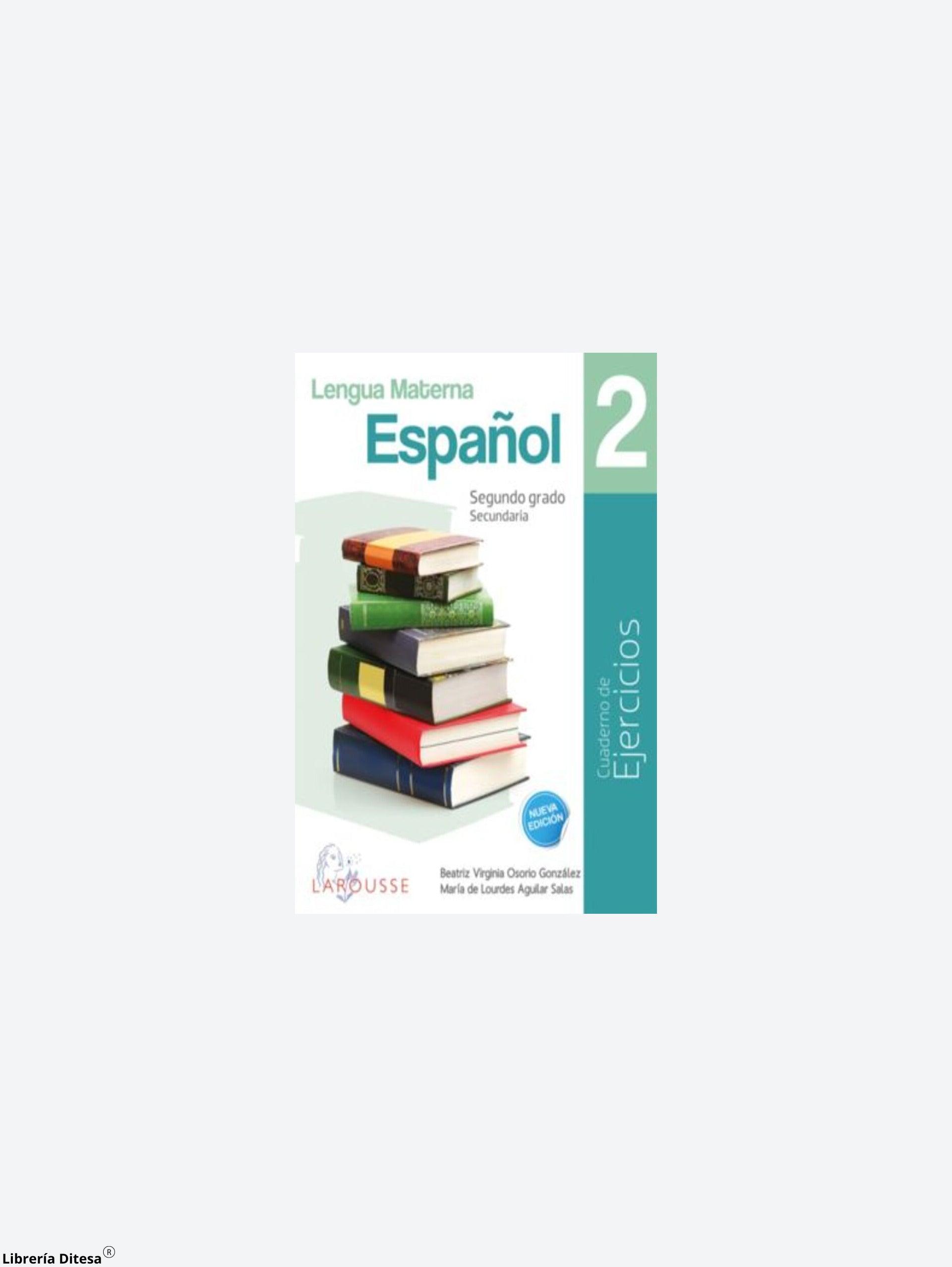 Lengua Materna Español 2. Cuaderno De Ejercicios - Librería Ditesa