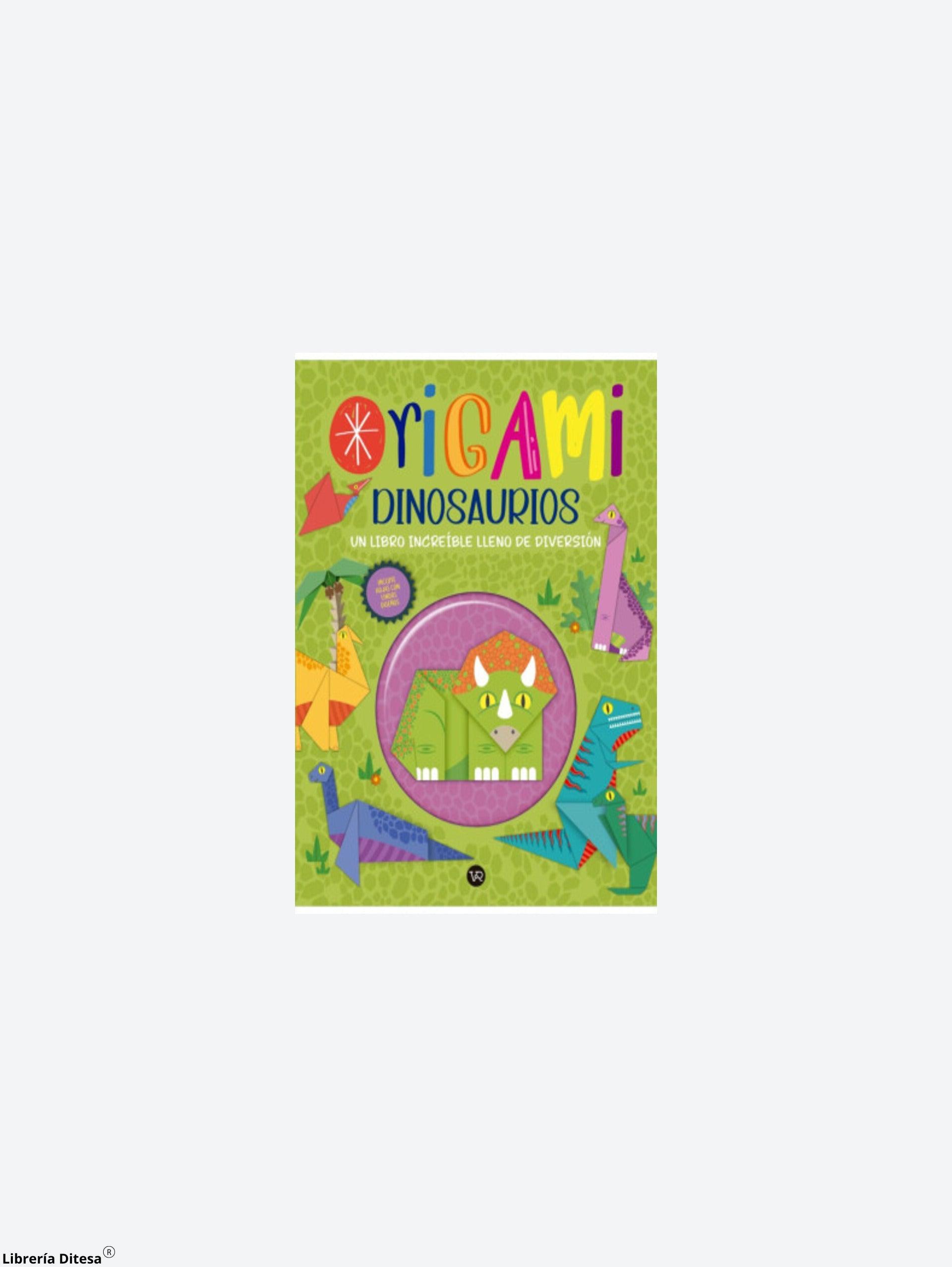 Libro De Actividades Origami Dinosaurios - Librería Ditesa