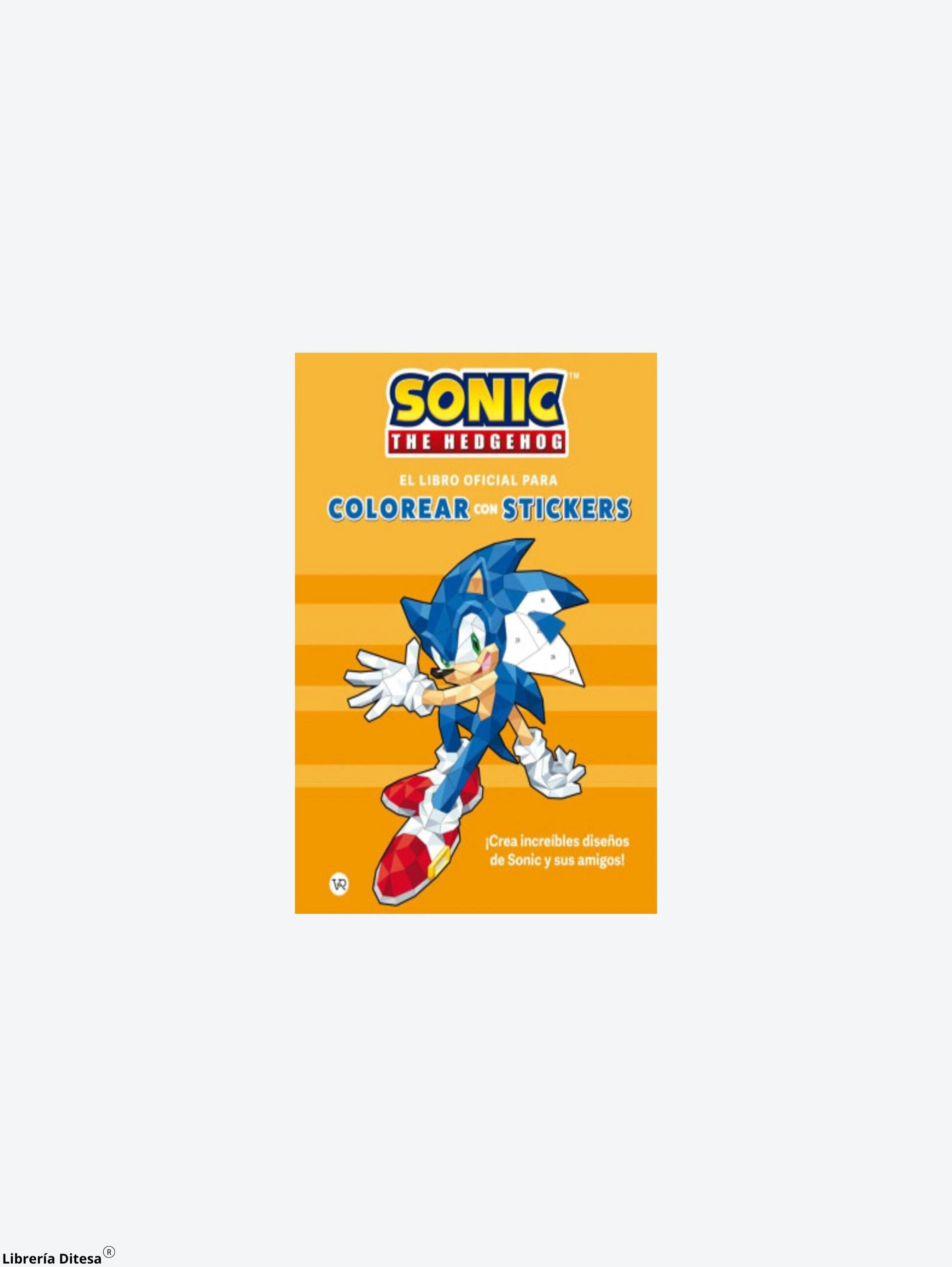 Sonic The Official Color By Sticker Book by Vergara Y Riba