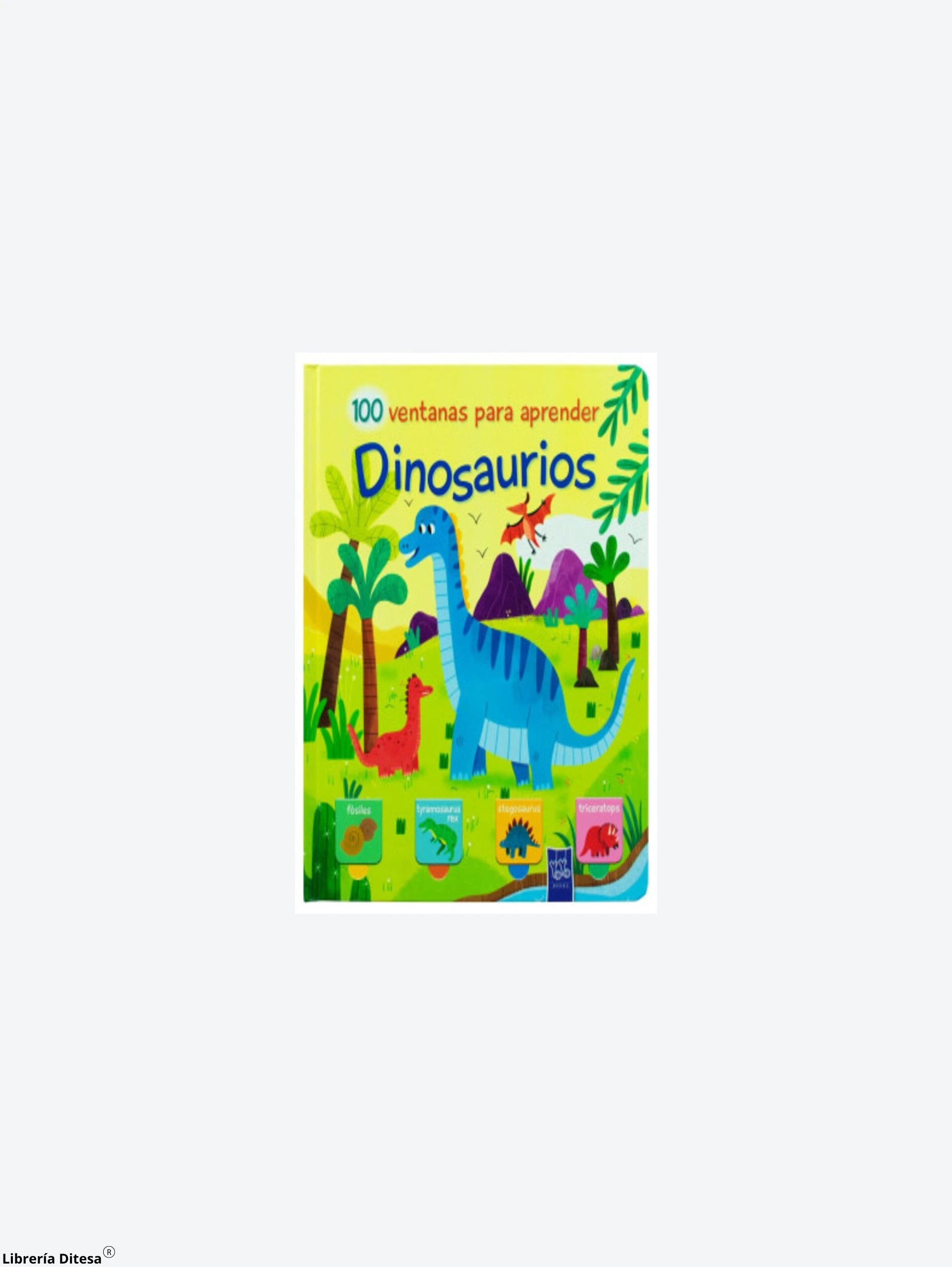 100 Ventanas Para Aprender: Dinosaurios by Advanced Marketing