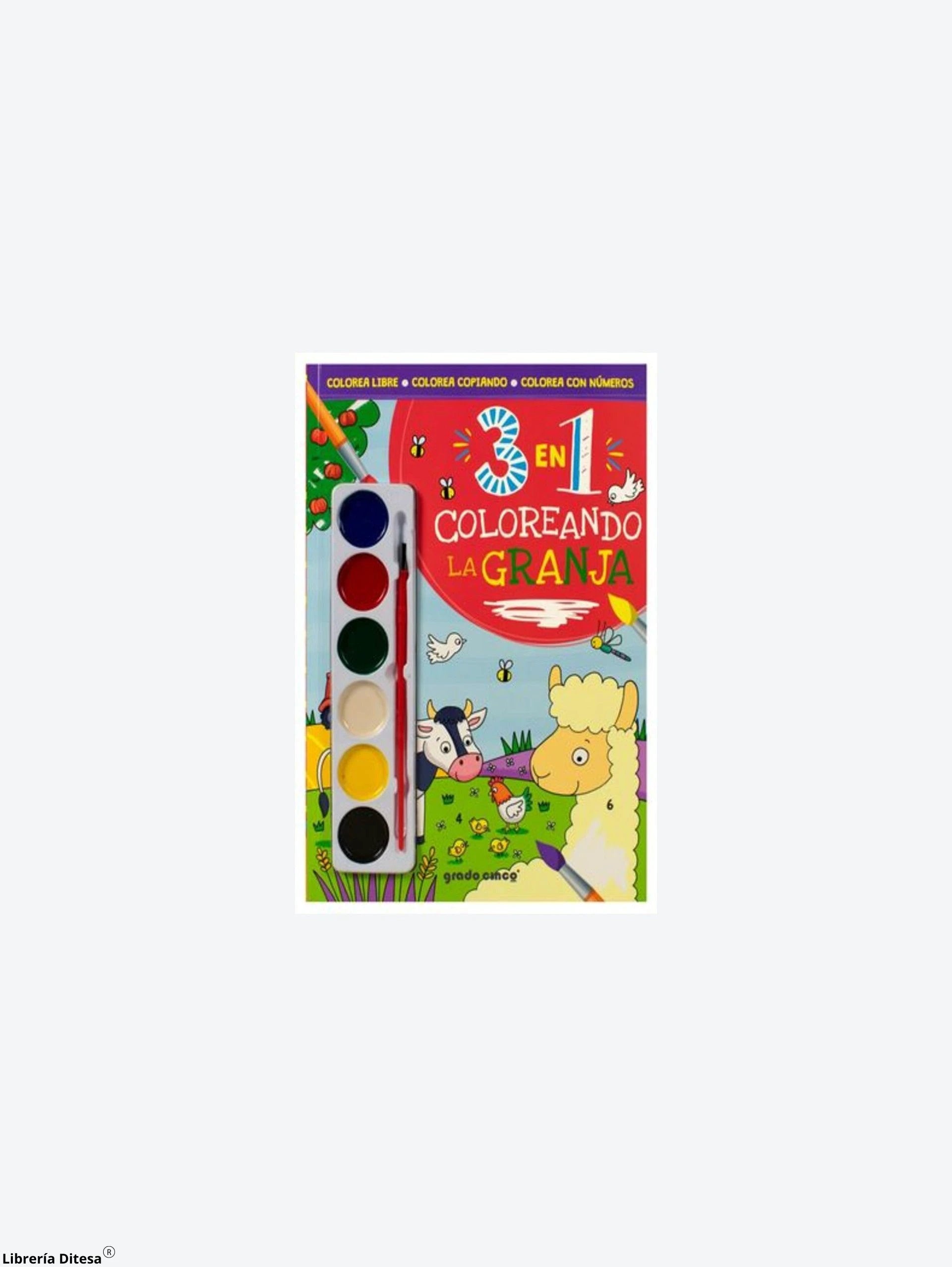 3 En 1 Coloreando La Granja by Advanced Marketing