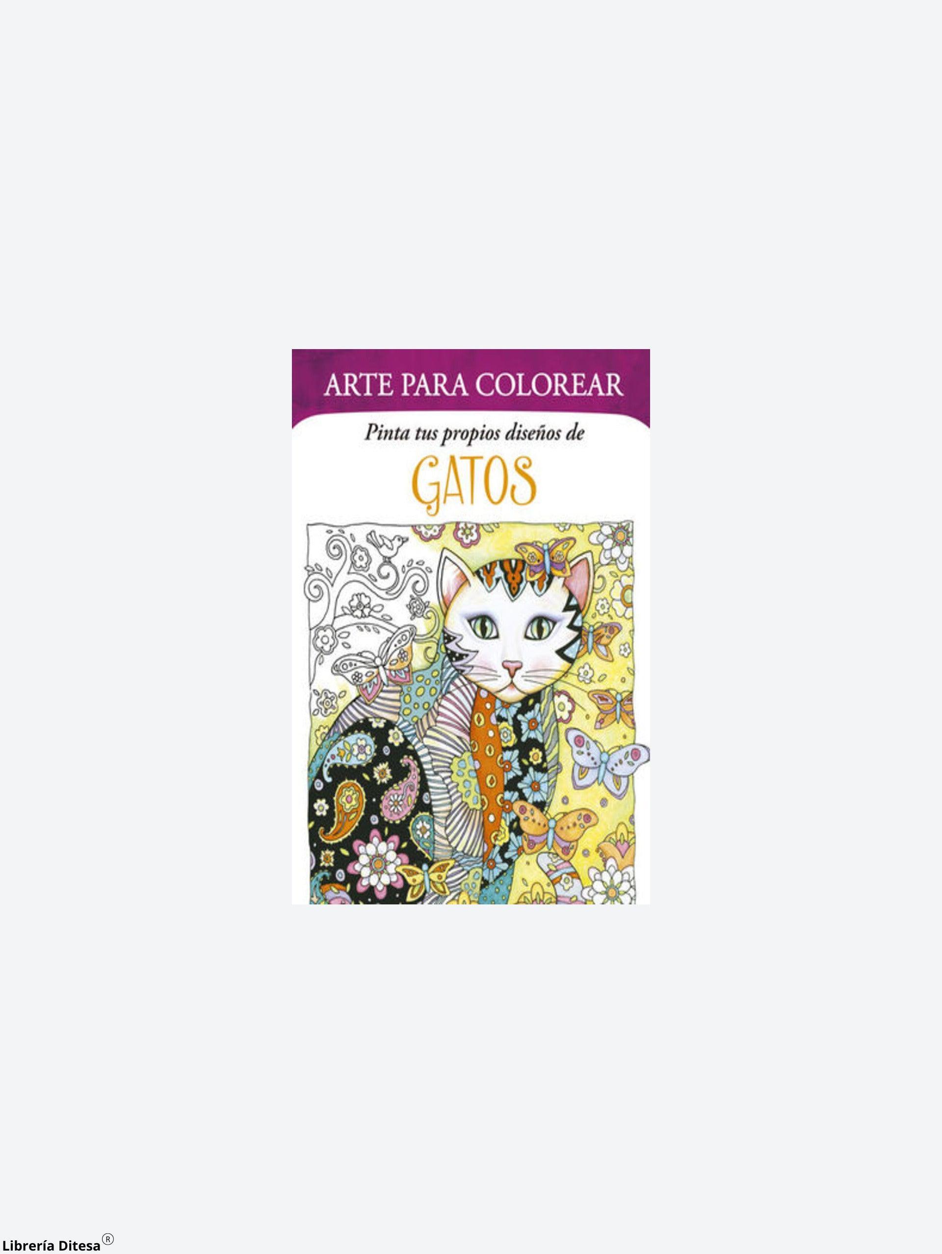 Gatos Arte Para Colorear - Librería Ditesa