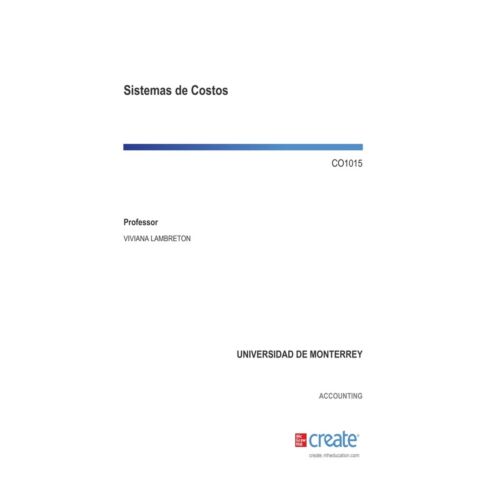 CR-SISTEMAS DE COSTOS 1ED (Libro Digital)
