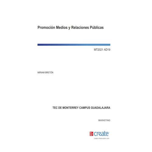 CR-PROMOCION MEDIOS Y RELACIONES PUBLICAS 1ED (Libro Digital)