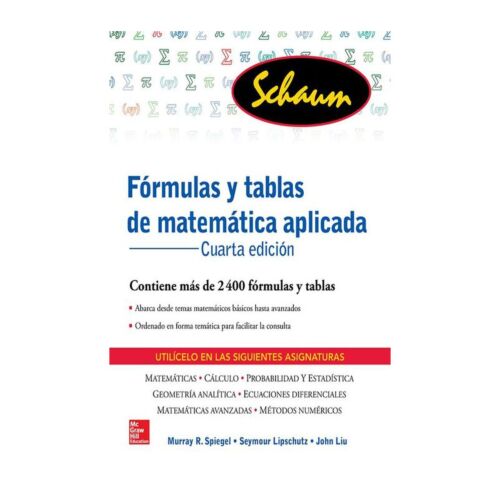 VS FORMULAS Y TABLAS DE MATEMATICAS APLICADAS 4ED (Libro Digital)
