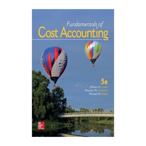VS ISE FUNDAMENTALS OF COST ACCOUNTING 5ED (Libro Digital)