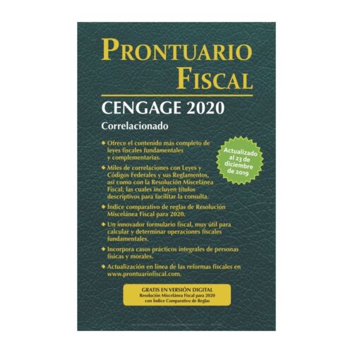 VS PRONTUARIO FISCAL CENGAGE 2020 57ED (Libro Digital)